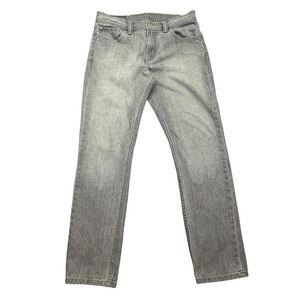 Levi's 511 Slim Fit Jeans Gray Wash Denim Pants Modern Style W30 Fits 30" Grunge